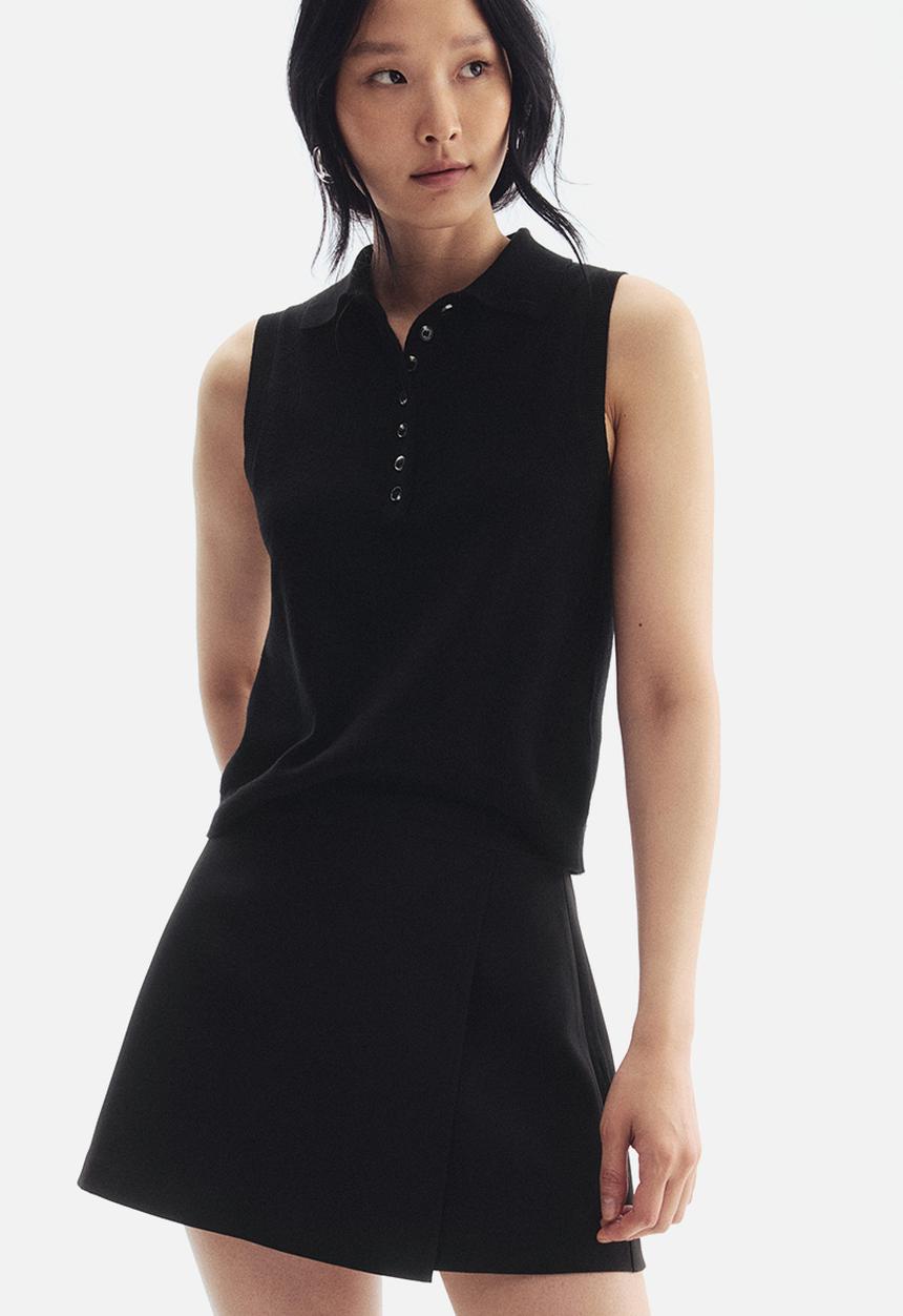 H&M - Wrap skort - black