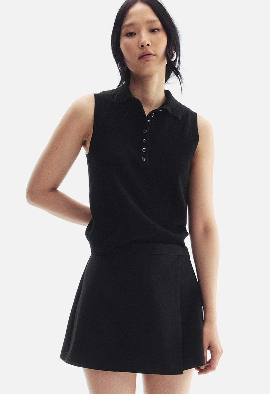 H&M - Wrap skort - black