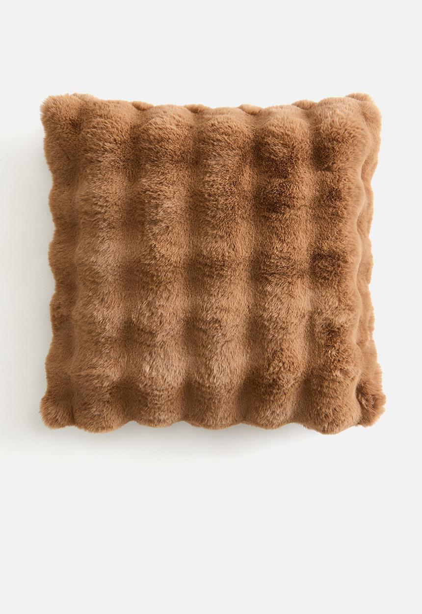 H&M - Fluffy cushion cover - brown