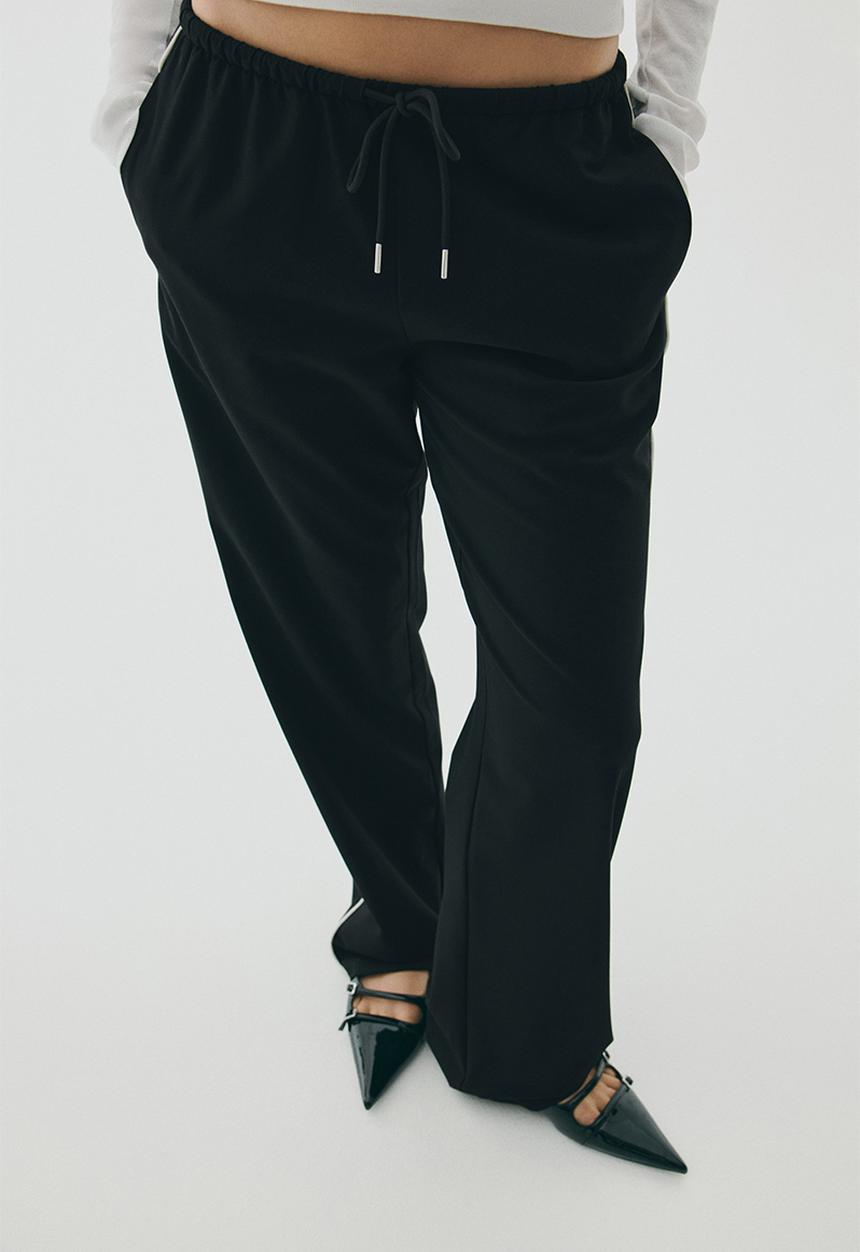 H&M - Drawstring trousers - black