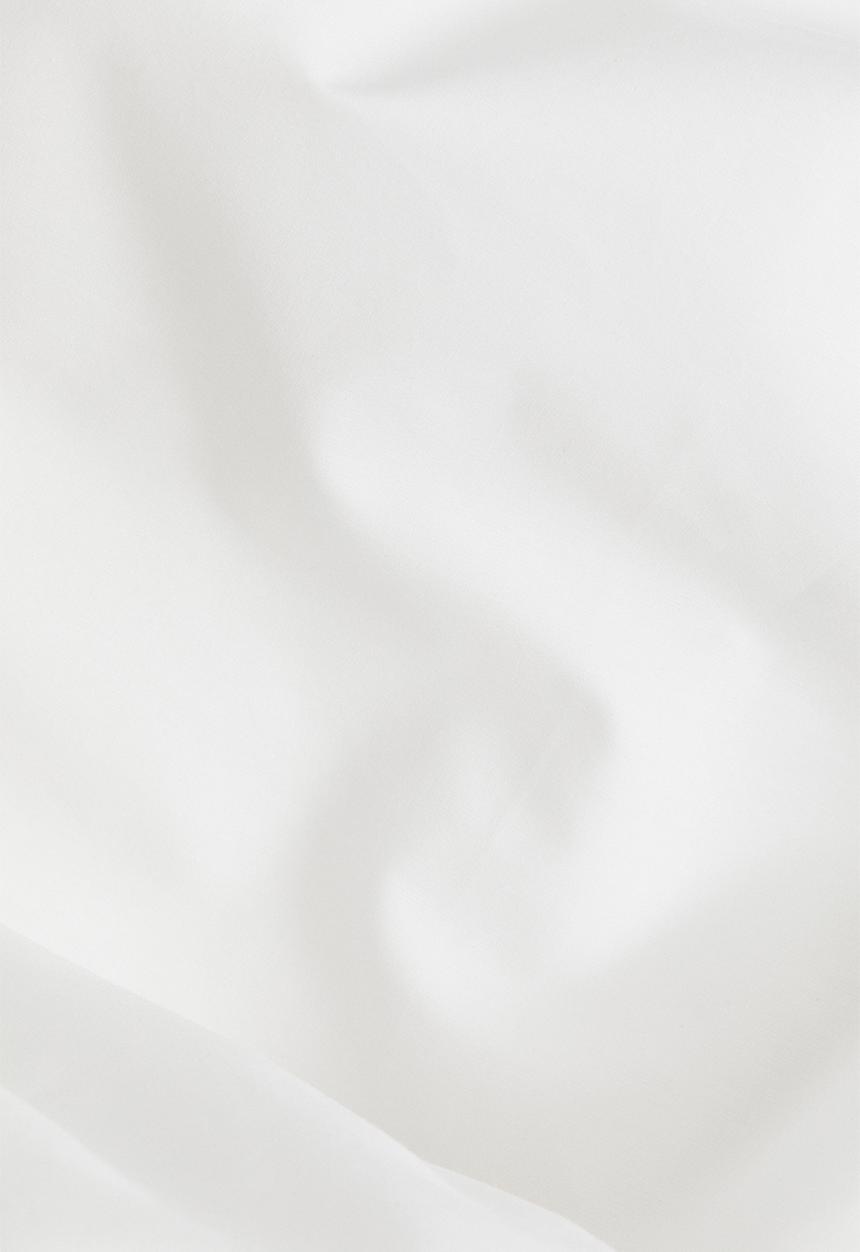H&M - Double/king cotton percale duvet cover set - white