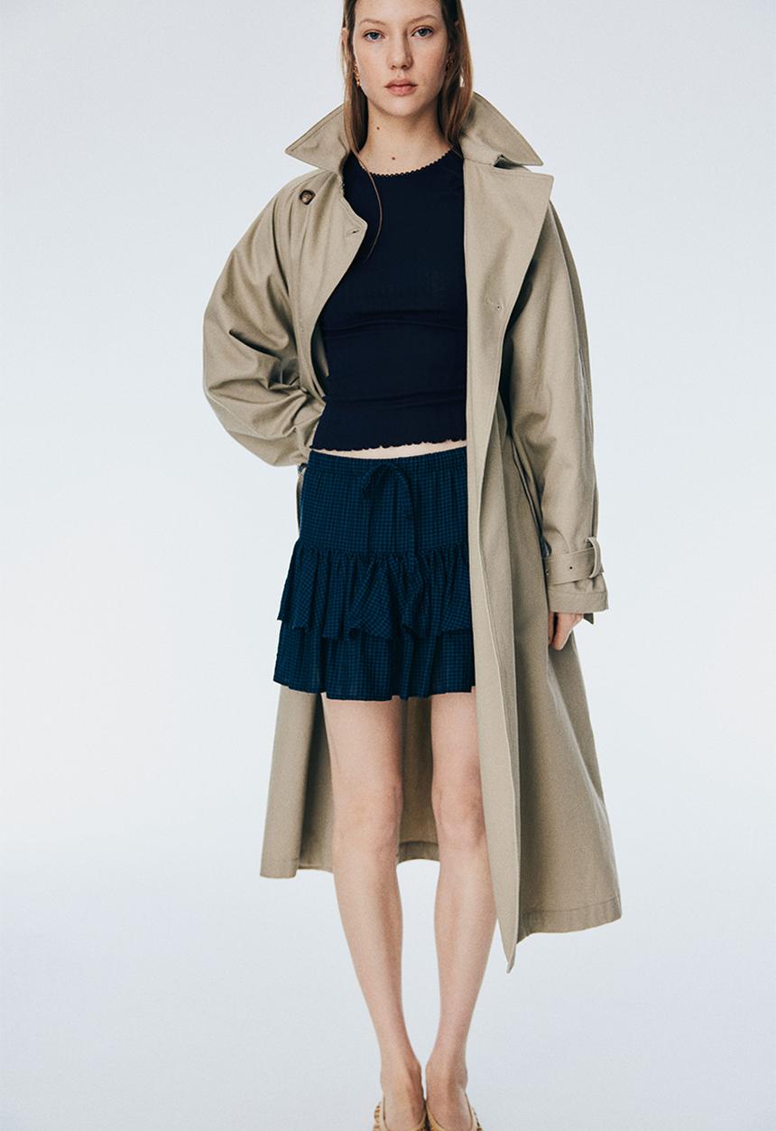 H&M - Pointelle jersey top - navy blue 