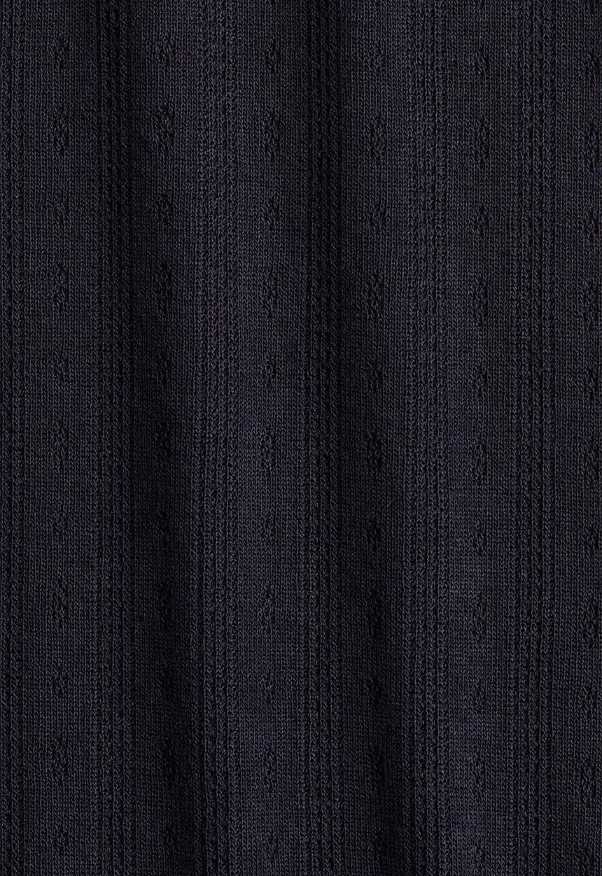 H&M - Pointelle jersey top - navy blue 