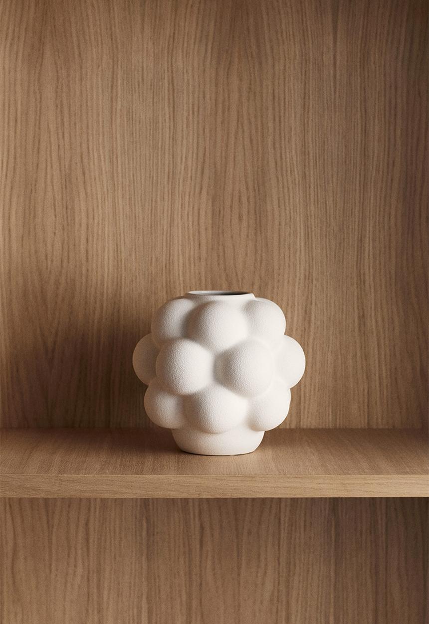 H&M - Bubbly stoneware vase - white