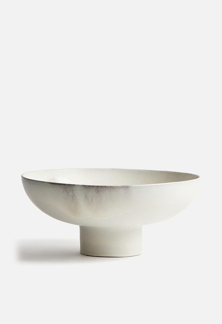 H&M - Large hand-glazed serving bowl - light beige