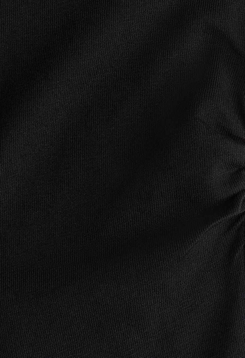 H&M - Ruched t-shirt - black