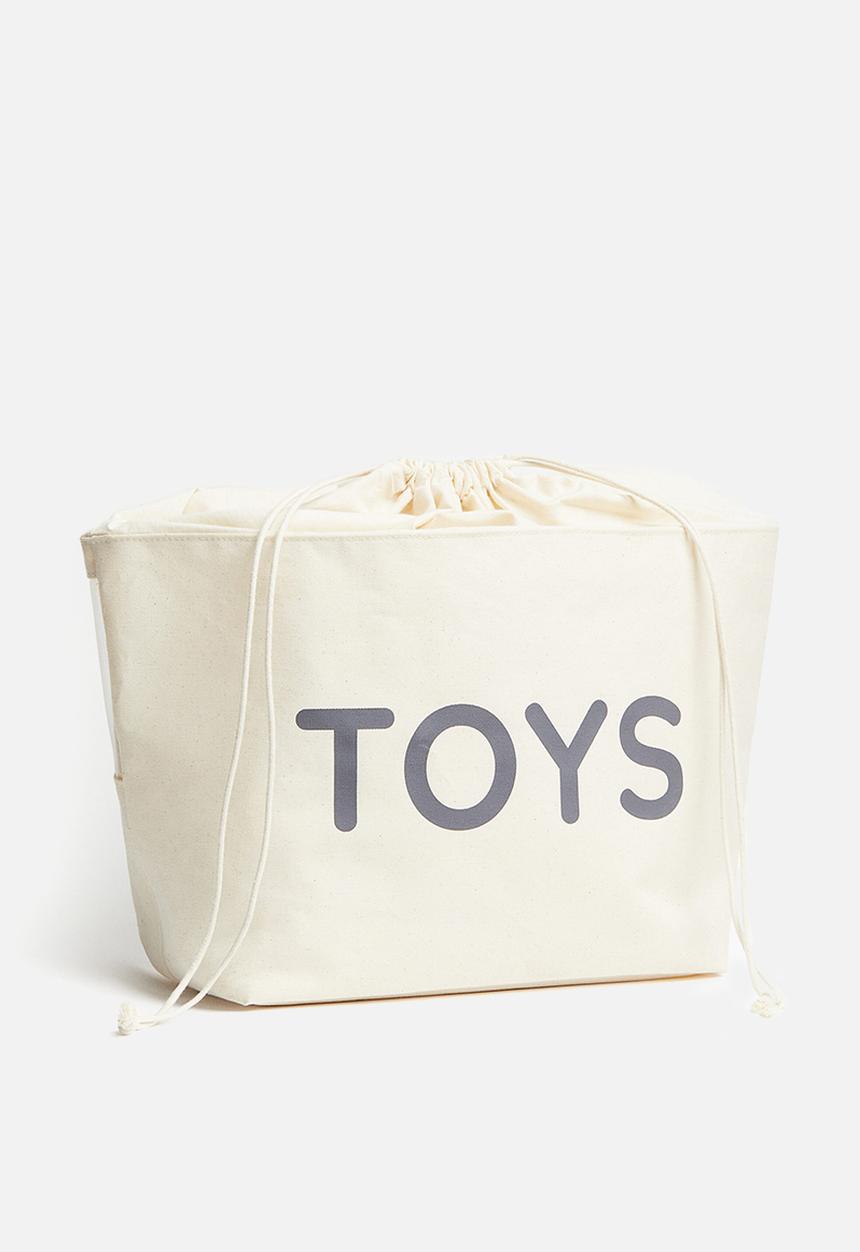 H&M - Canvas storage basket - white