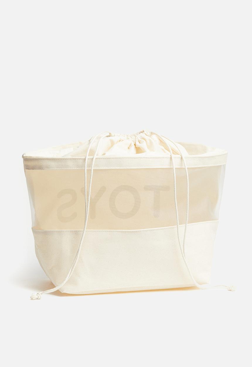 H&M - Canvas storage basket - white