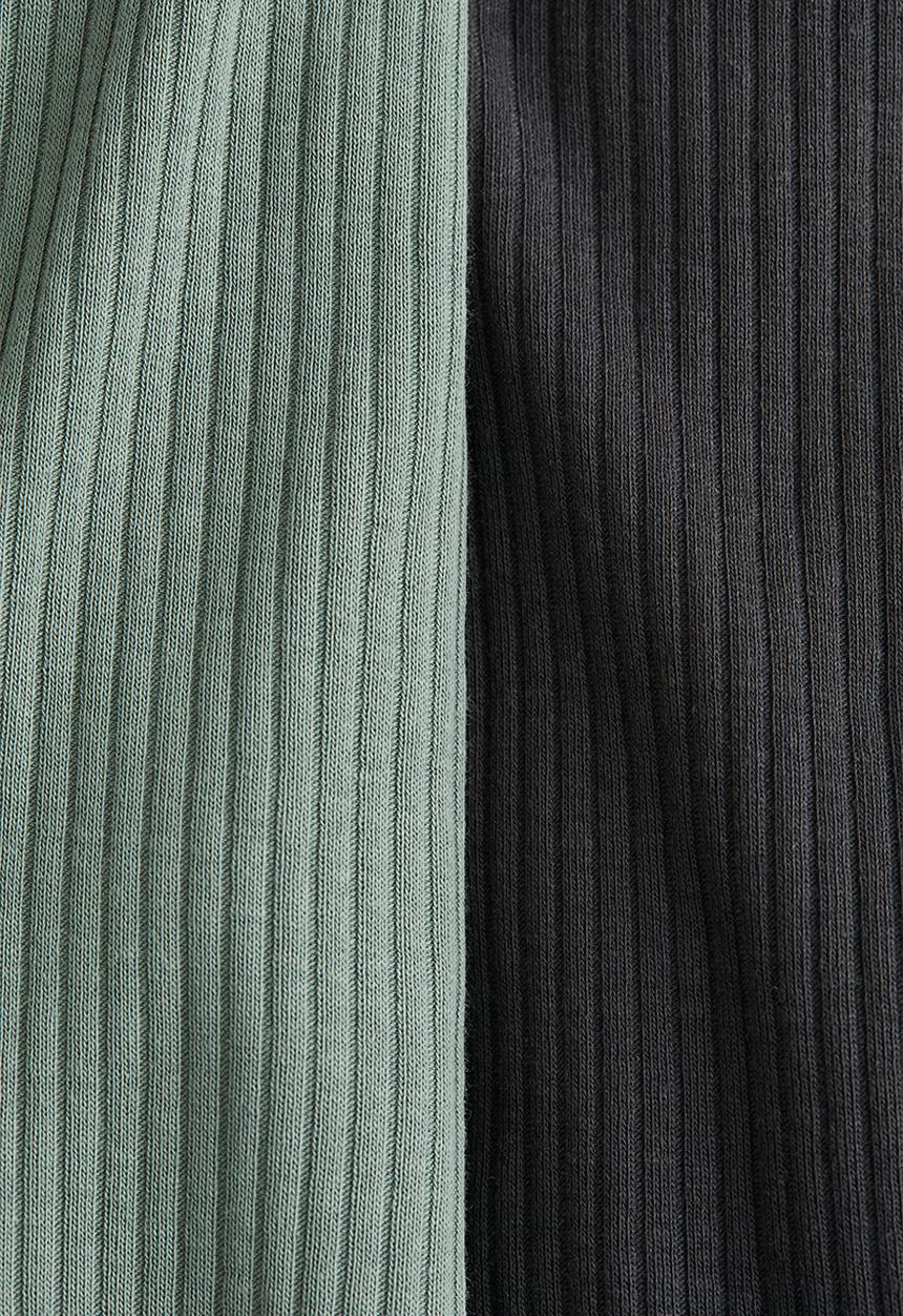 H&M - 2 Pack leggings - light green/dark grey