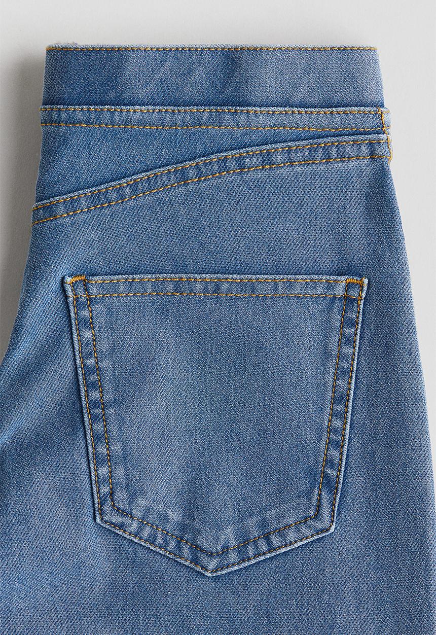 H&M - Wide denim-look trousers - denim blue