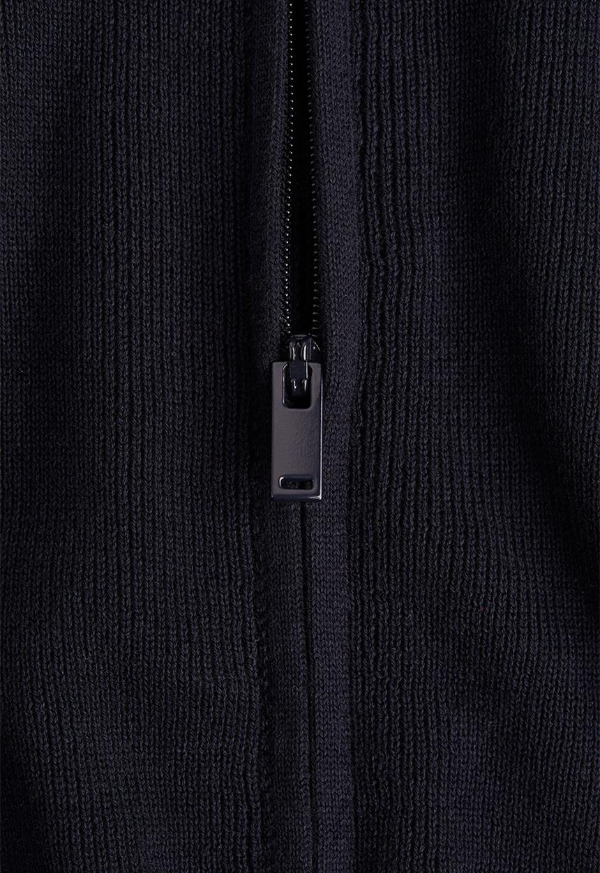H&M - Zip-through cardigan - navy blue 