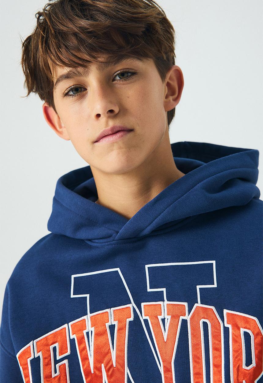 H&M - Hoodie - blue/new york