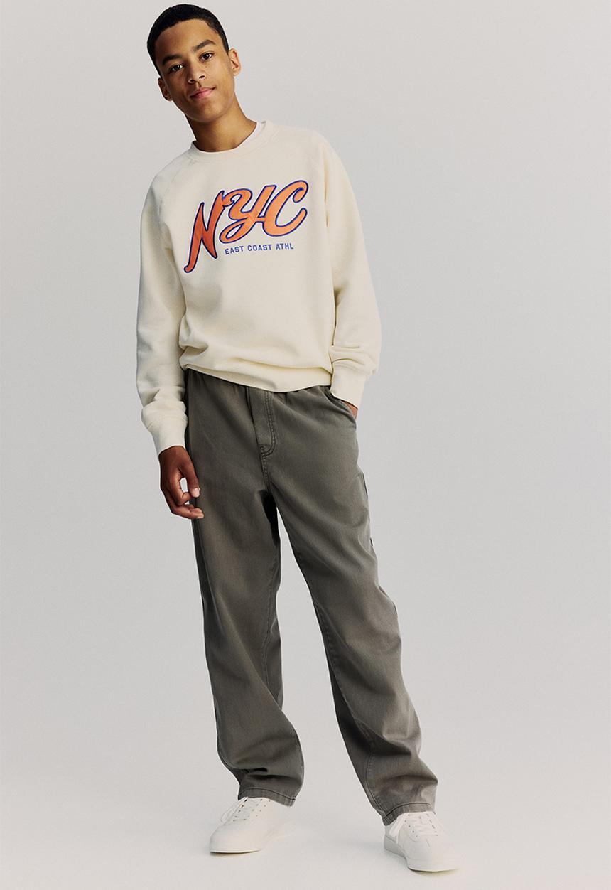 H&M - Cotton twill joggers - dark grey