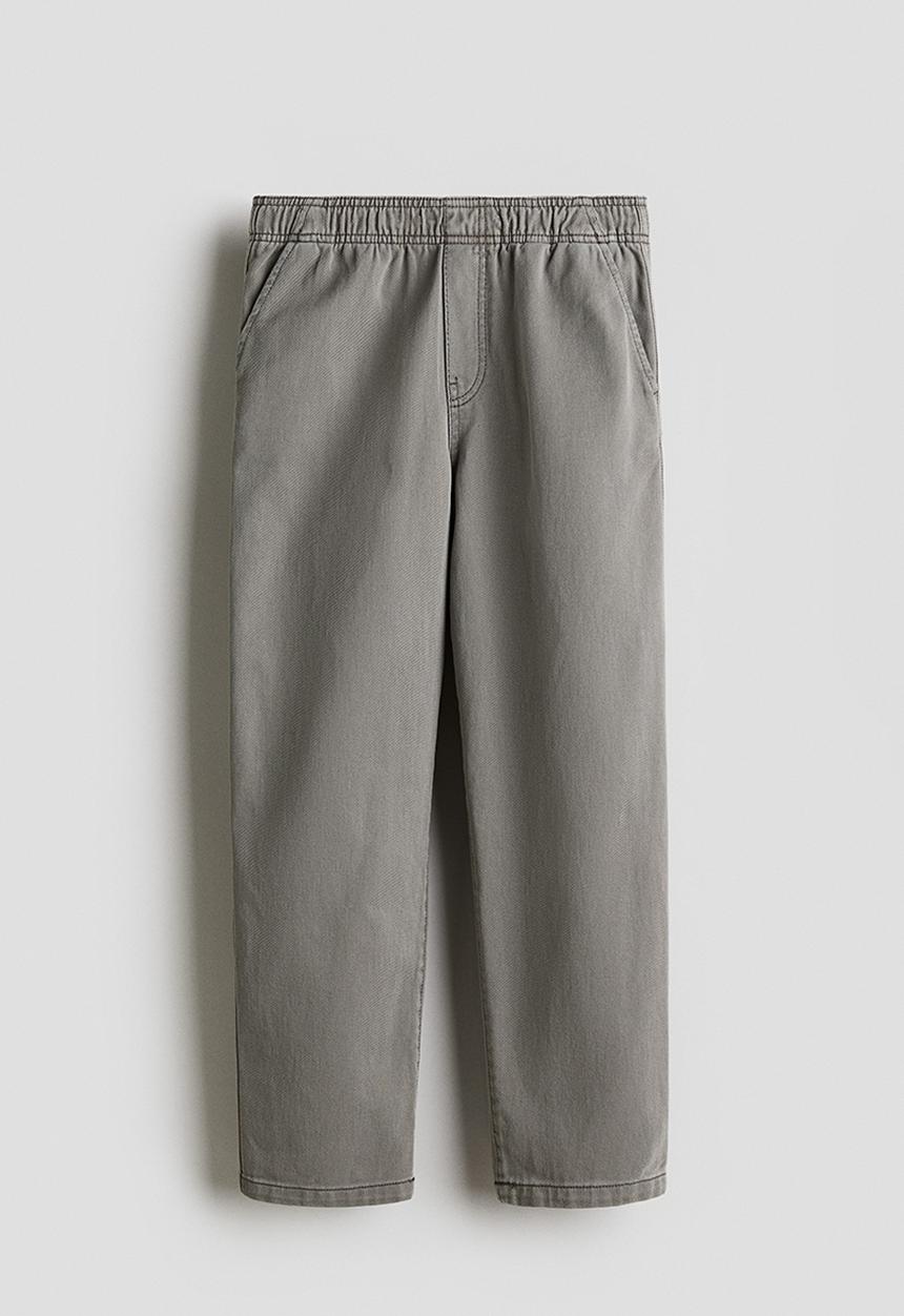 H&M - Cotton twill joggers - dark grey
