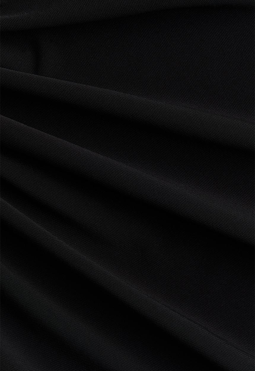 H&M - Draped midi dress - black