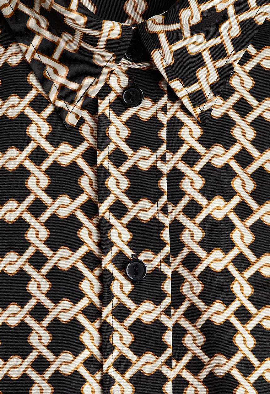H&M - Patterned shirt - black patterned