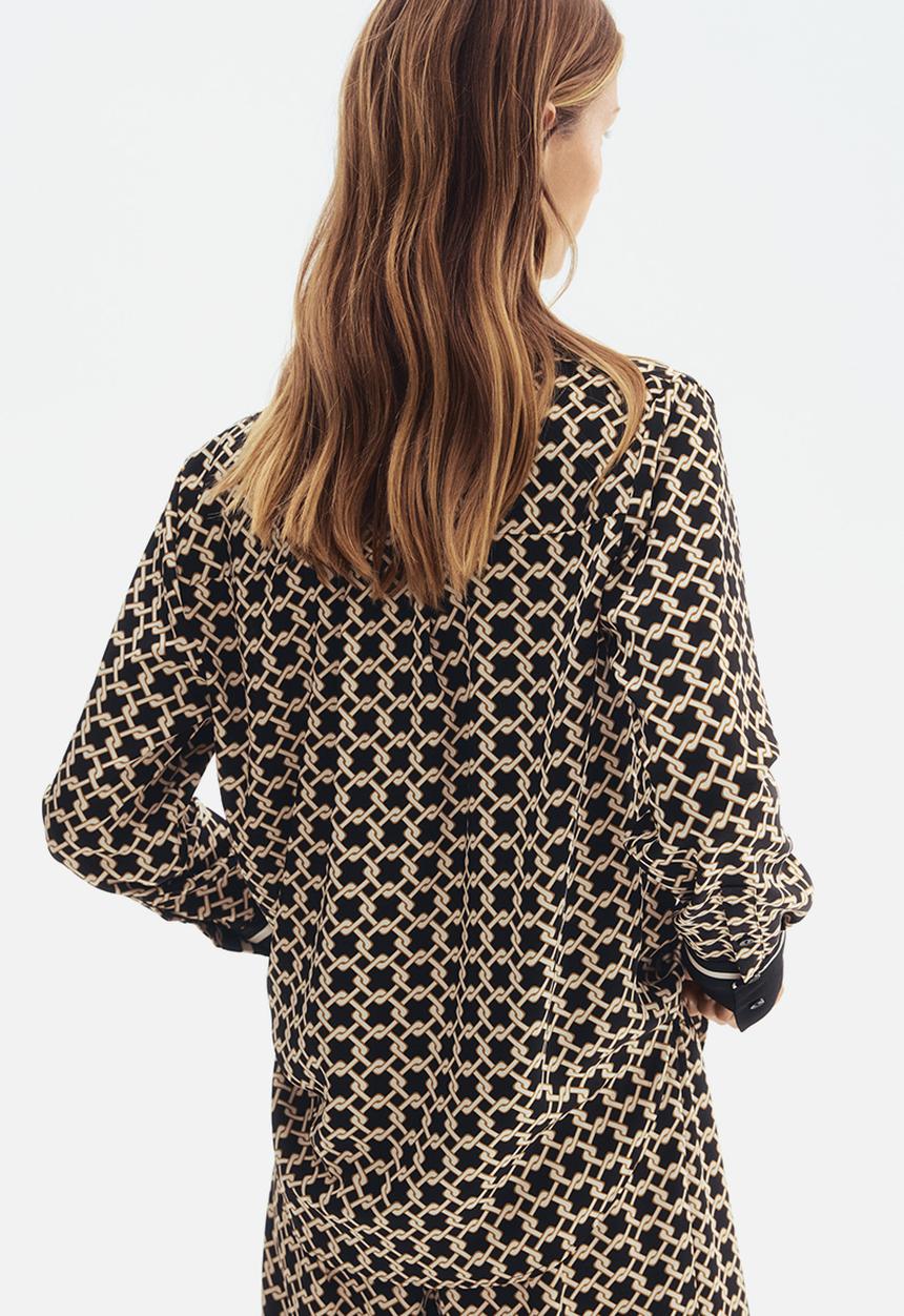H&M - Patterned shirt - black patterned