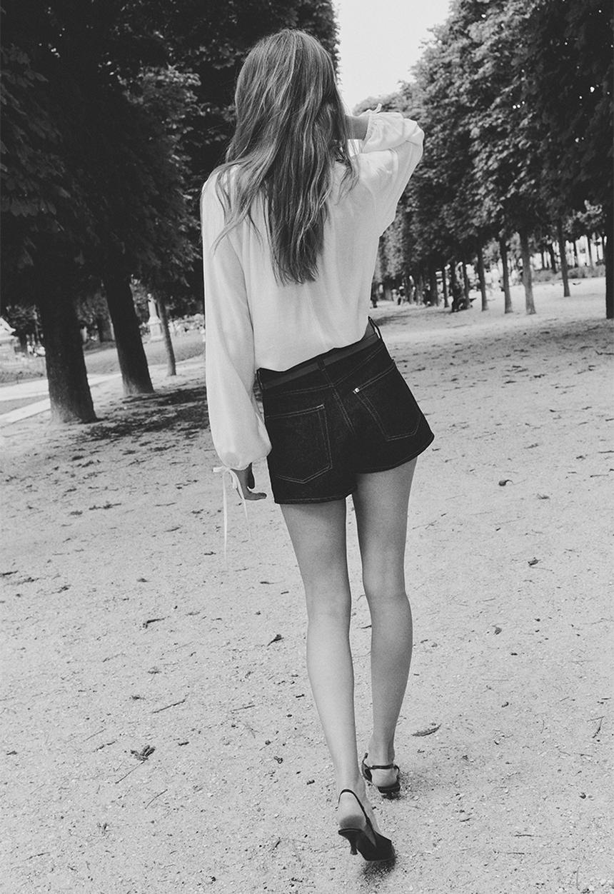 H&M - Drawstring-detail blouse - cream