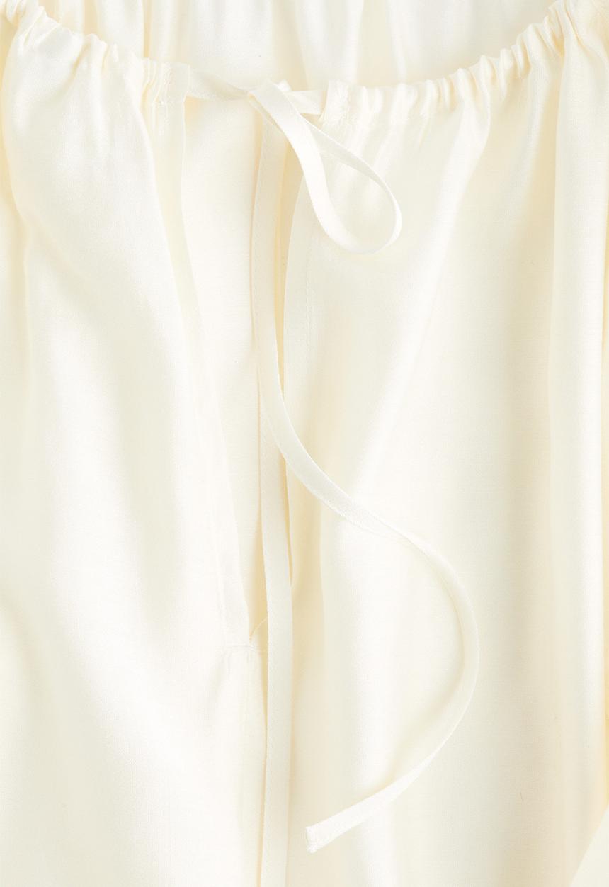 H&M - Drawstring-detail blouse - cream