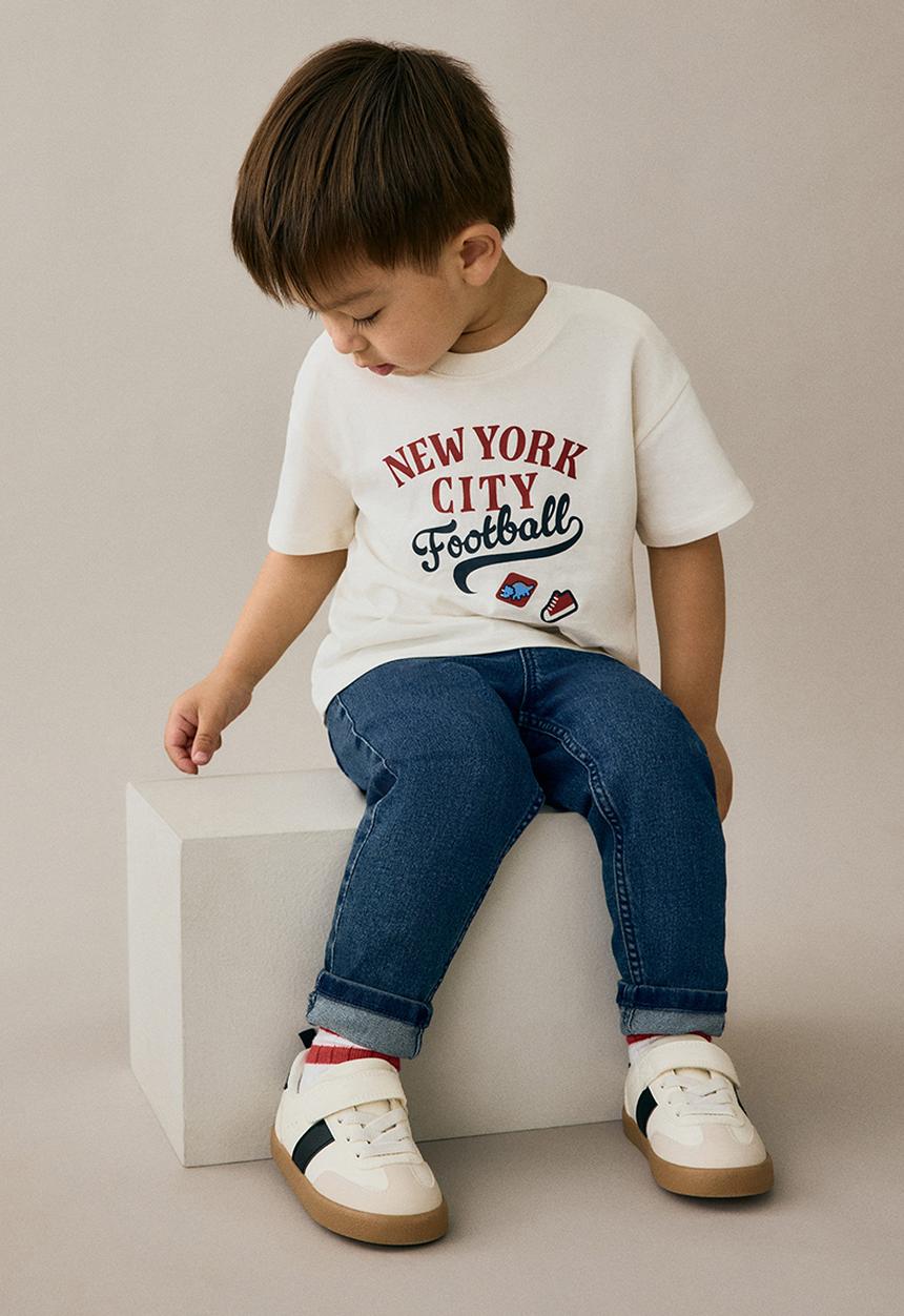H&M - Printed cotton t-shirt - white new york city
