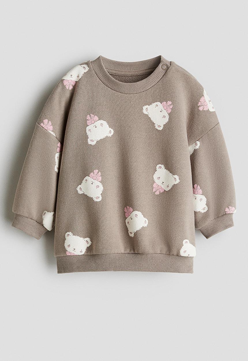 H&M - Printed sweatshirt - beige bears