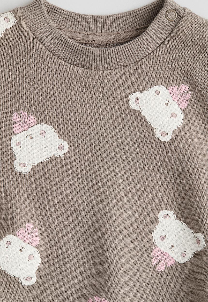 H&M - Printed sweatshirt - beige bears
