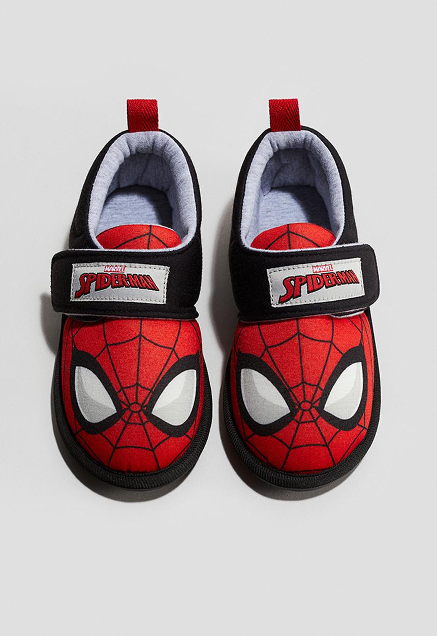 H&M - Printed cotton slippers - red spider-man