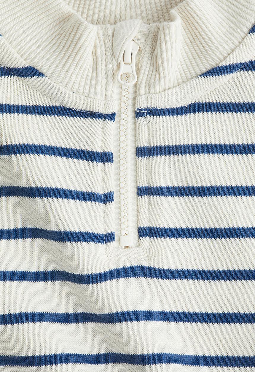 H&M - 2-Piece lightweight sweatshirt set - blue striped