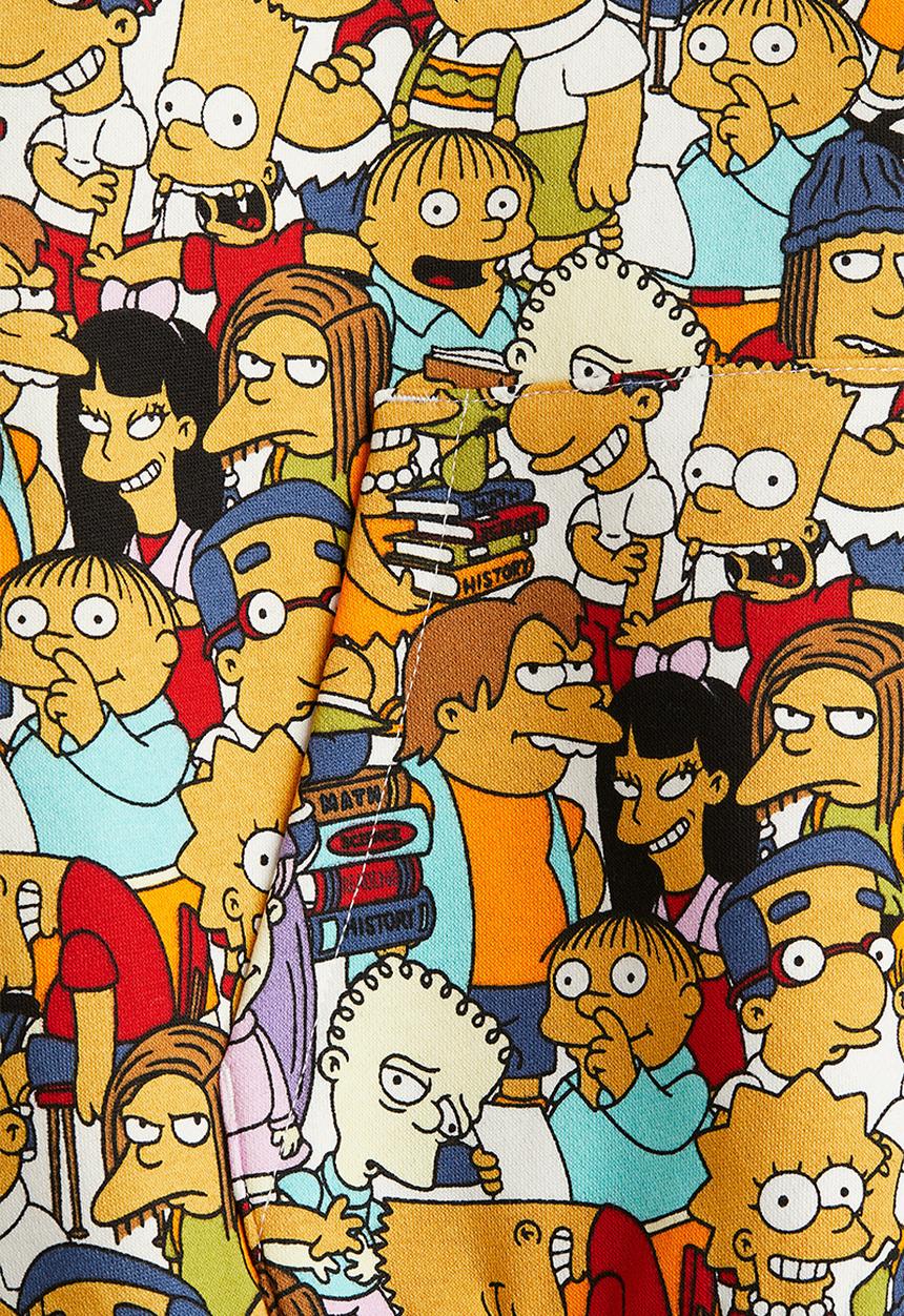 H&M - Printed hoodie - yellow the simpsons