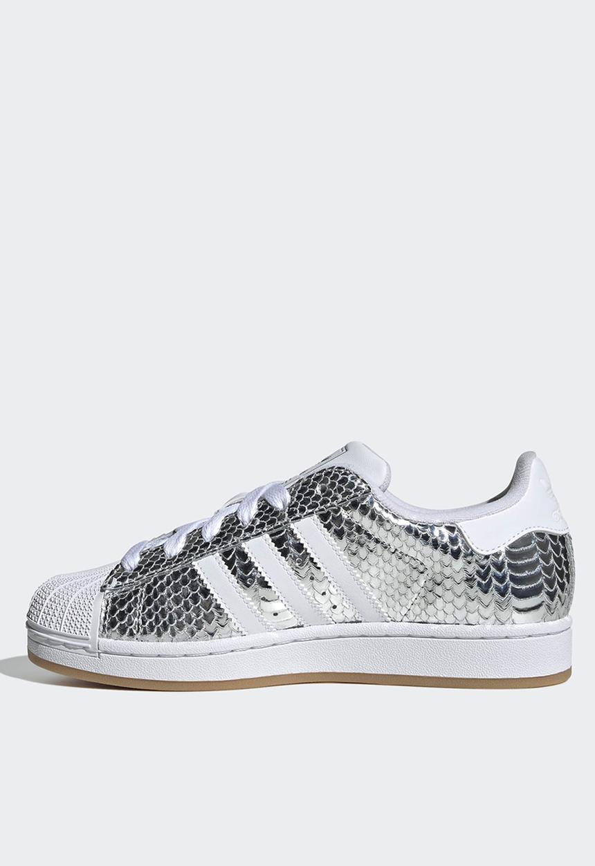 adidas gazelle silver green womens adidas Superstar II Shoes - Women's - Collegiate Green / Core Black main image 0