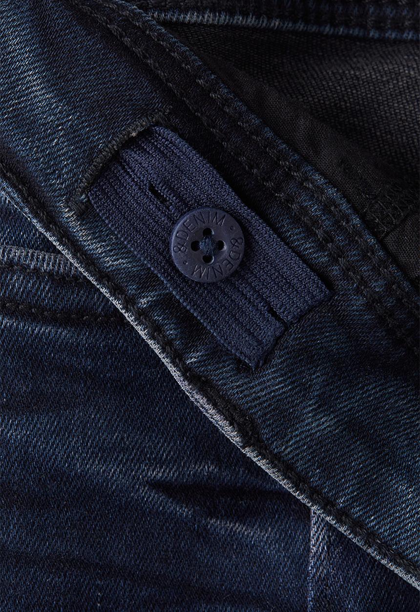 H&M - Pintucked slim fit jeans - dark denim blue