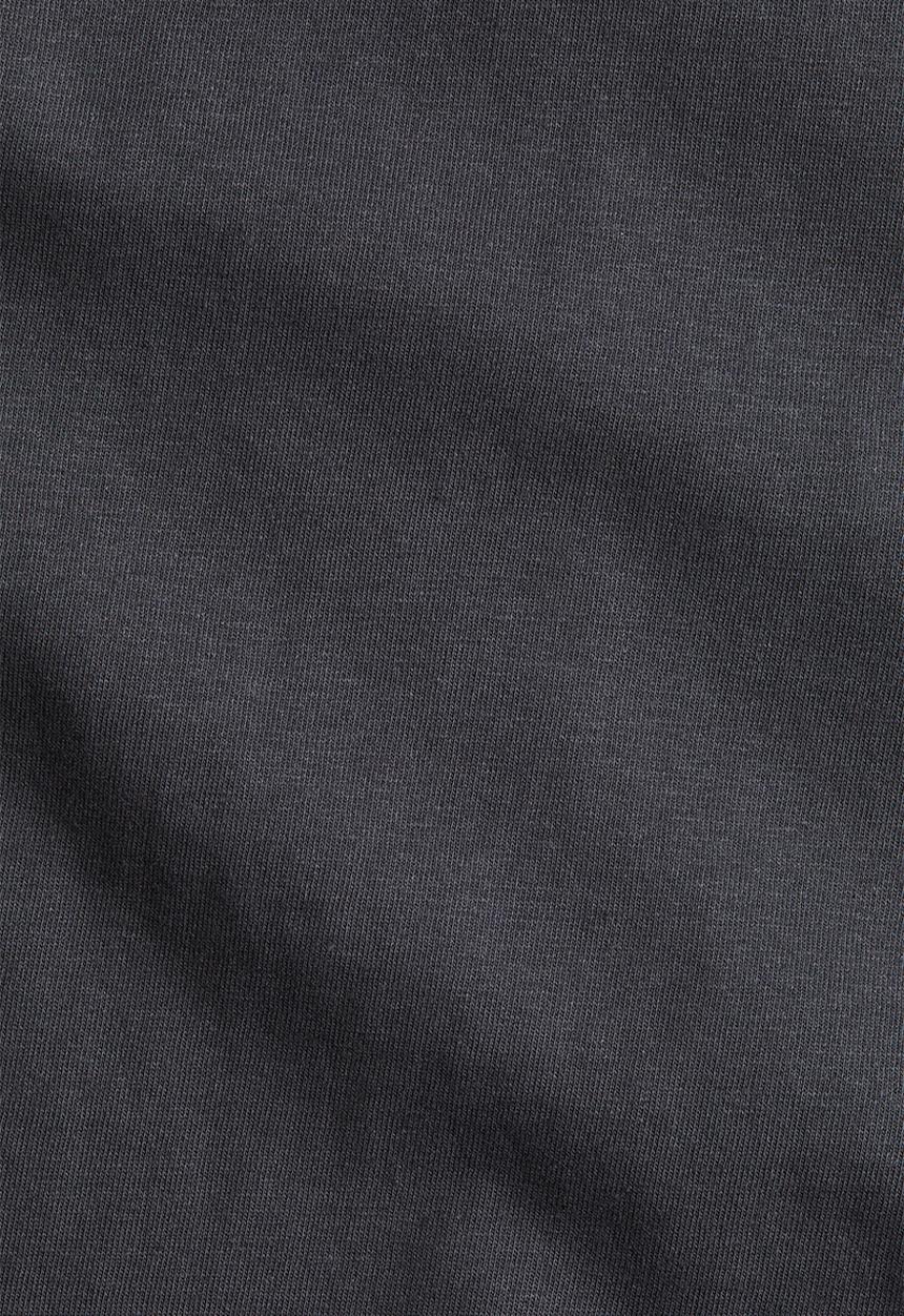 H&M - Boat-neck cotton top -dark grey