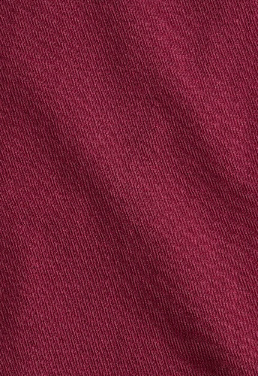 H&M - Boat-neck cotton top - burgundy
