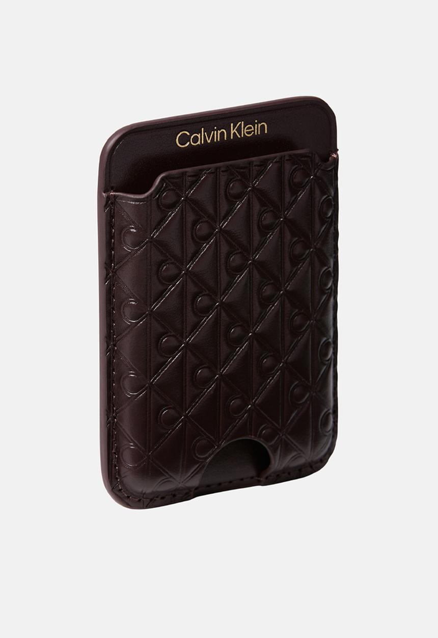 Calvin Klein - Aop Leather Magnetic  Wallet- Fudge