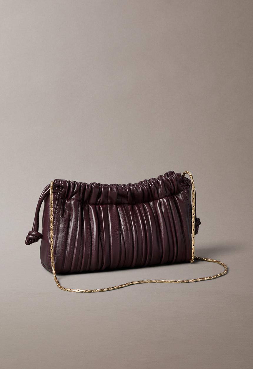 Calvin Klein - Plisse Mini Drawstring Bag- Fudge