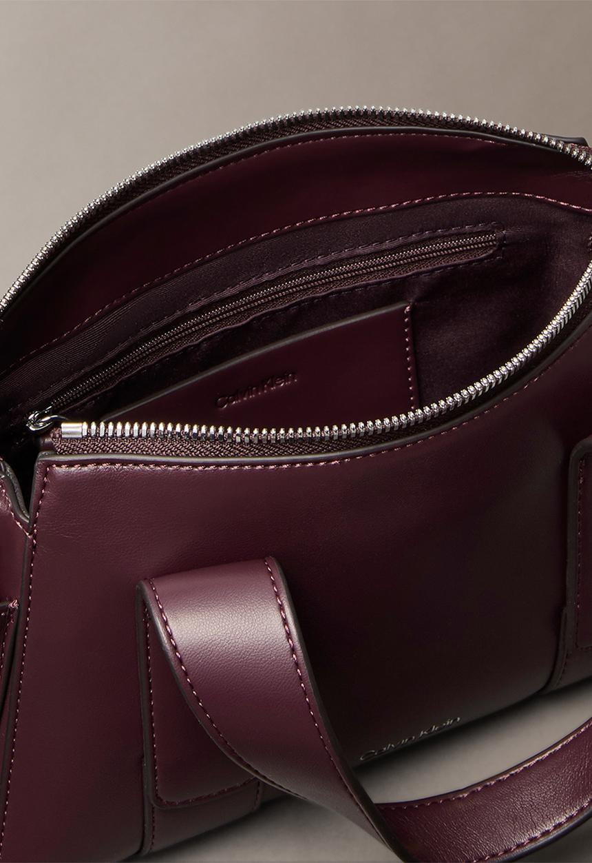 Calvin Klein - Webbing Strap Pocket Handbag- Fudge