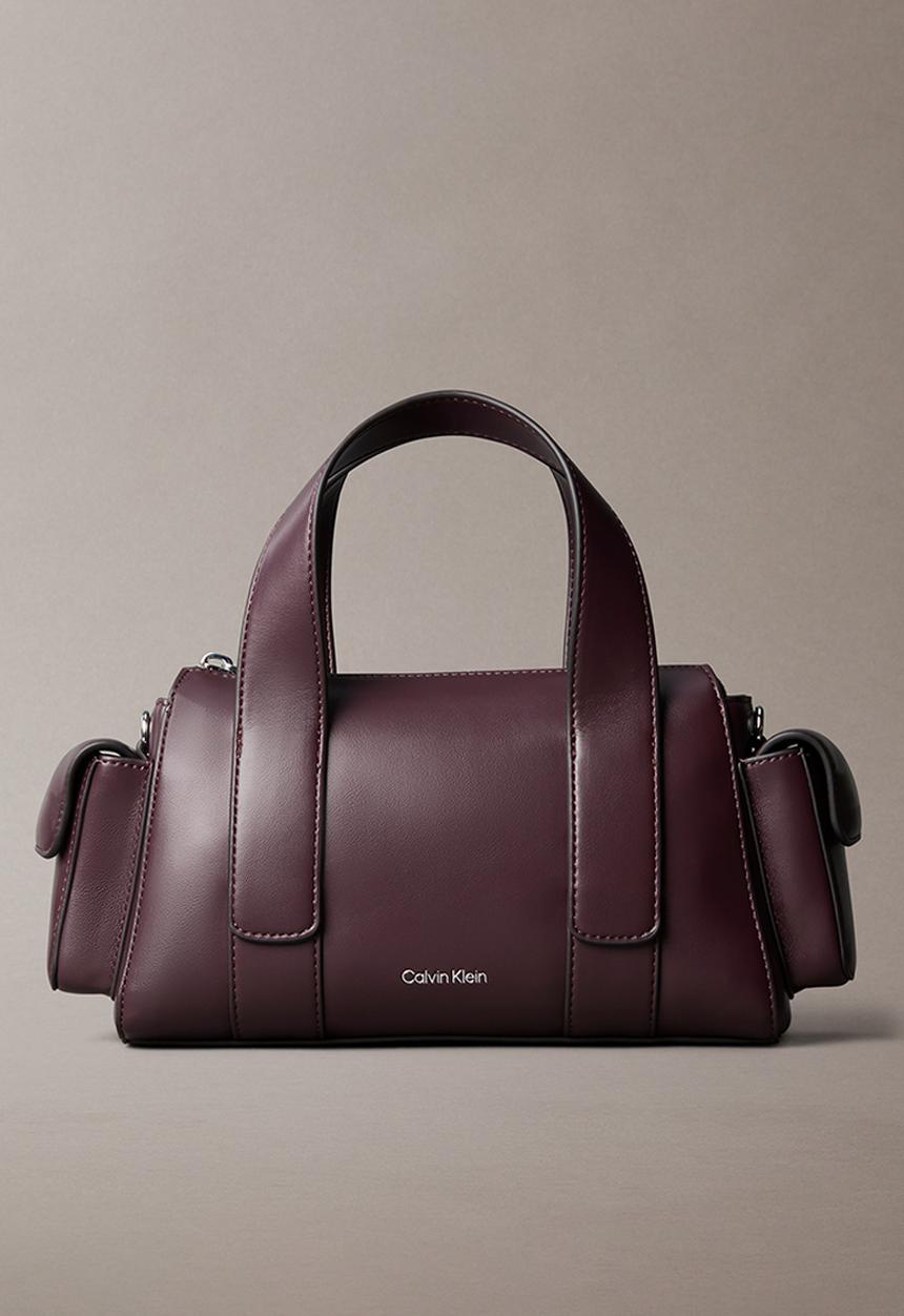 Calvin Klein - Webbing Strap Pocket Handbag- Fudge