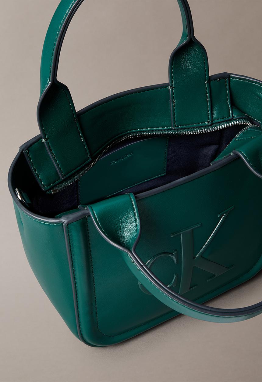 Calvin Klein - Bold Ck L8H Small  Tote Bag- Maya Blue