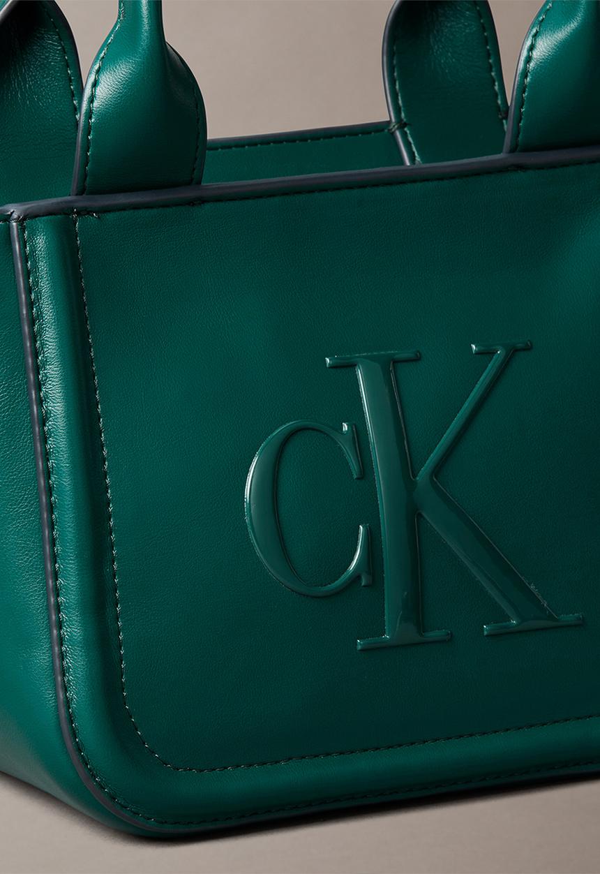 Calvin Klein - Bold Ck L8H Small  Tote Bag- Maya Blue