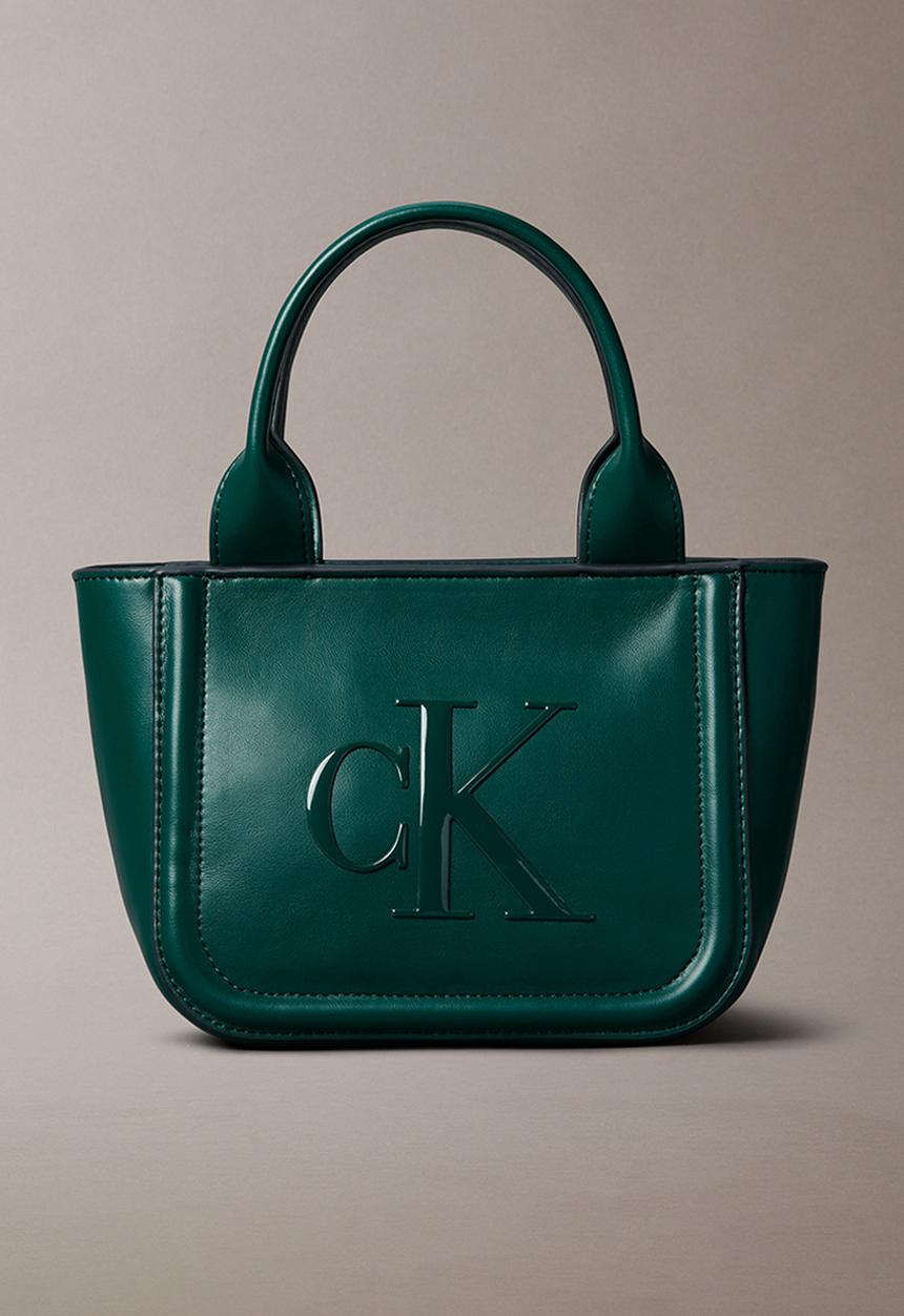Calvin Klein - Bold Ck L8H Small  Tote Bag- Maya Blue