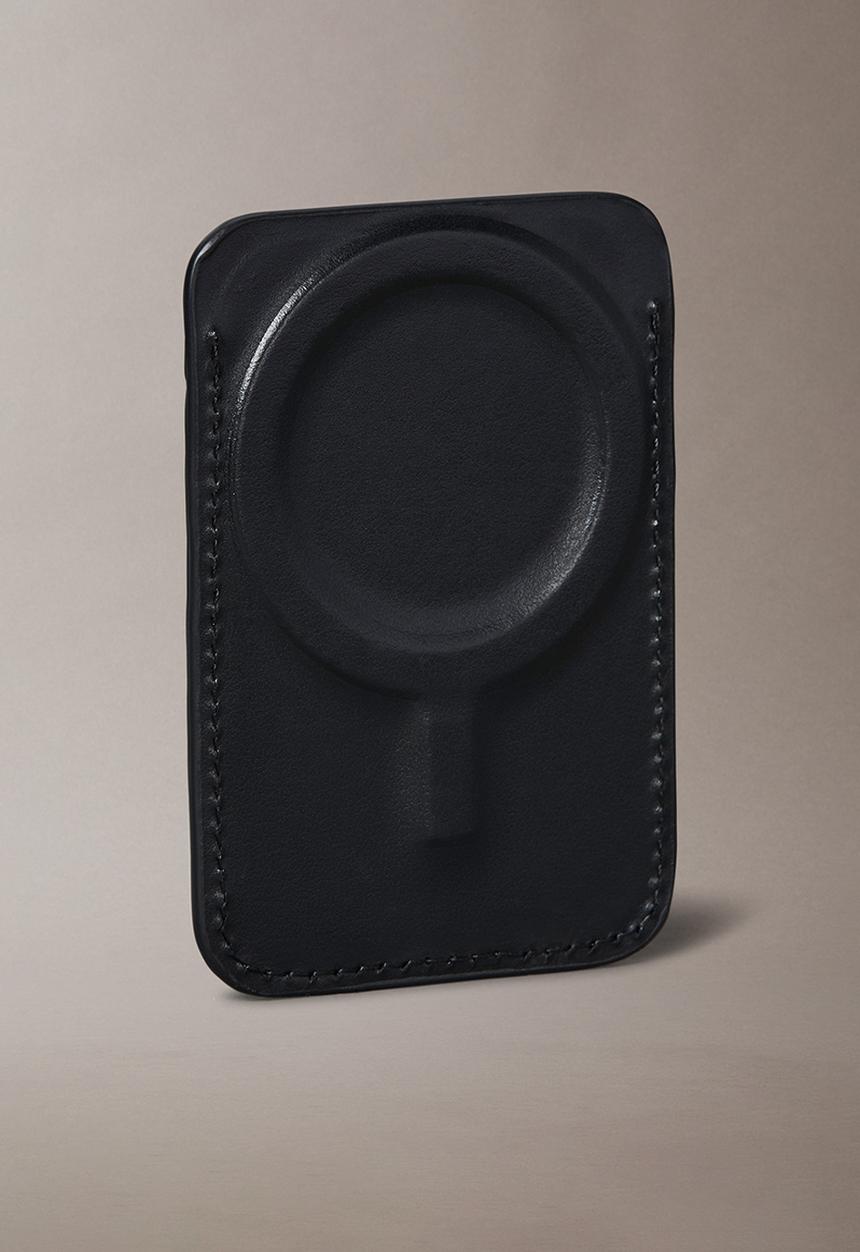 Calvin Klein - Aop Leather Magnetic Ub1 Wallet- Black