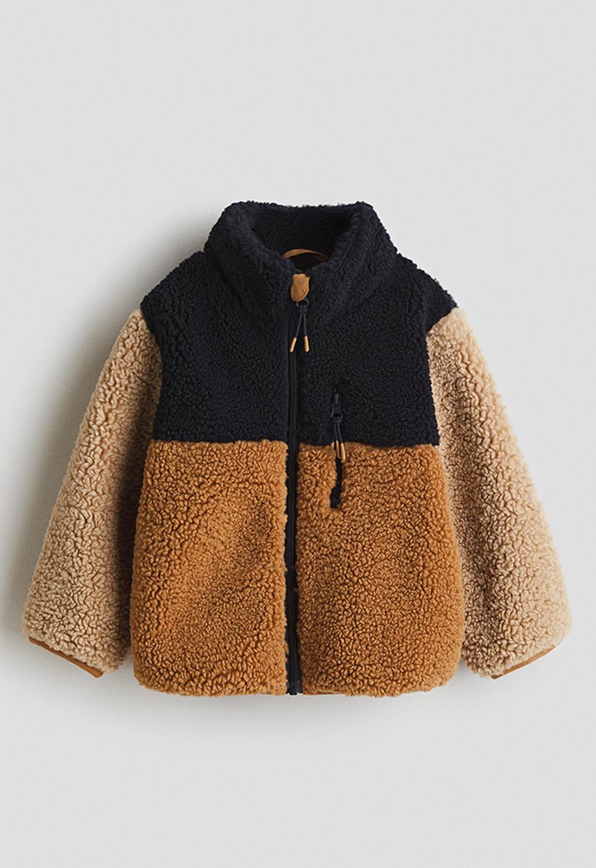 H&M - Teddy jacket - brown,multi