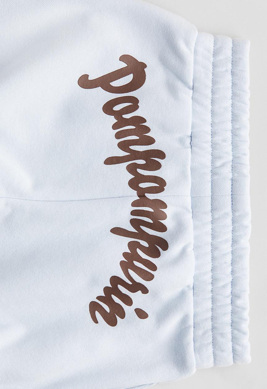 H&M - Wide brushed-inside joggers - light blue pompompurin