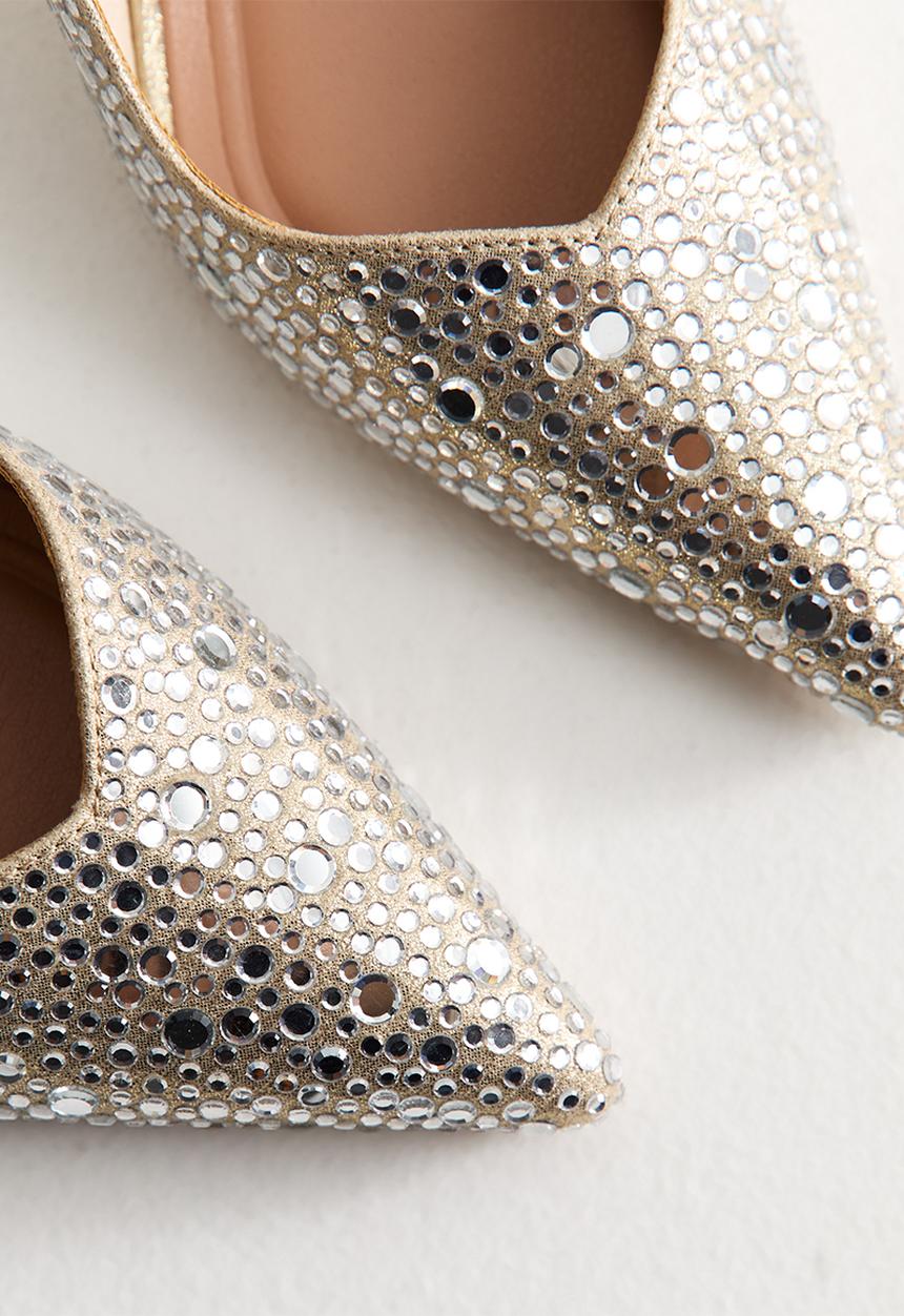 New Look - C Wham slingback heel - gold