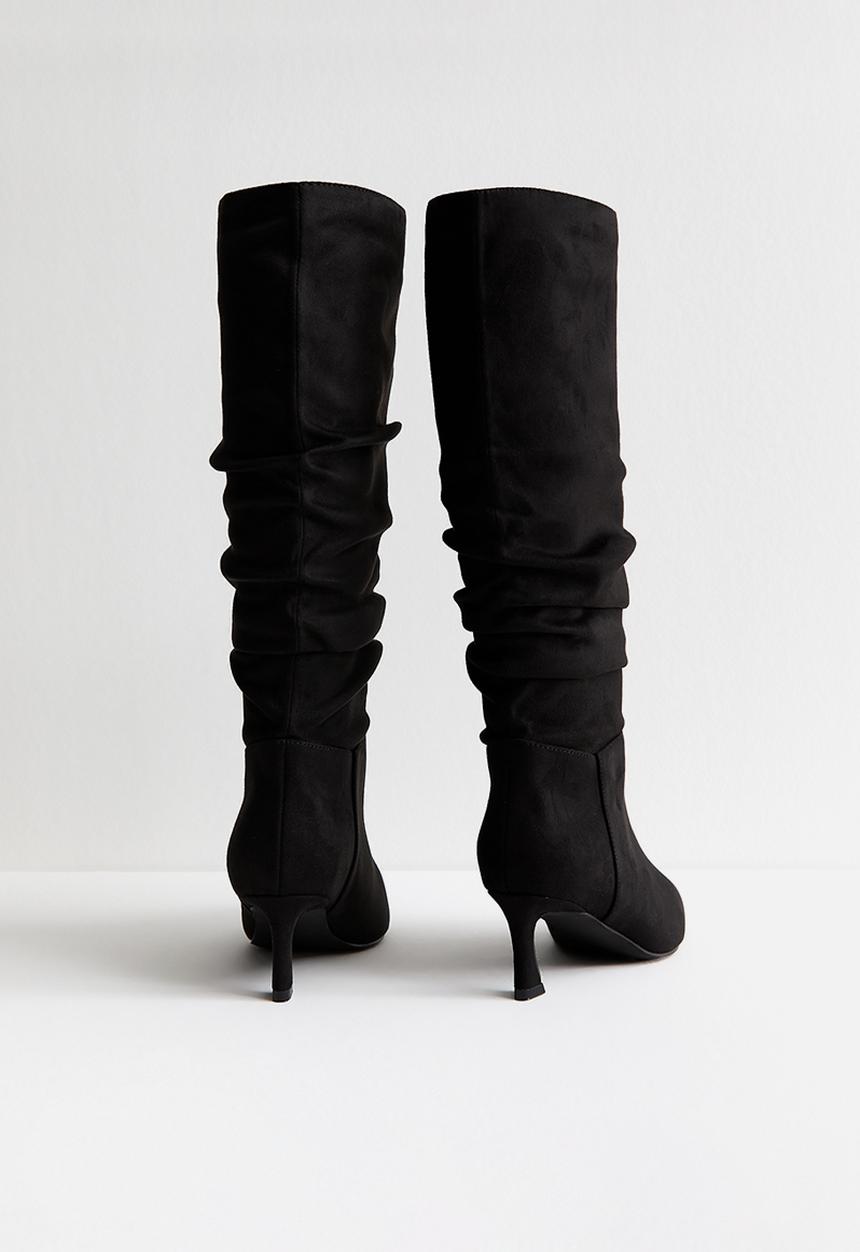 New Look - WF Esme ruched boot - black