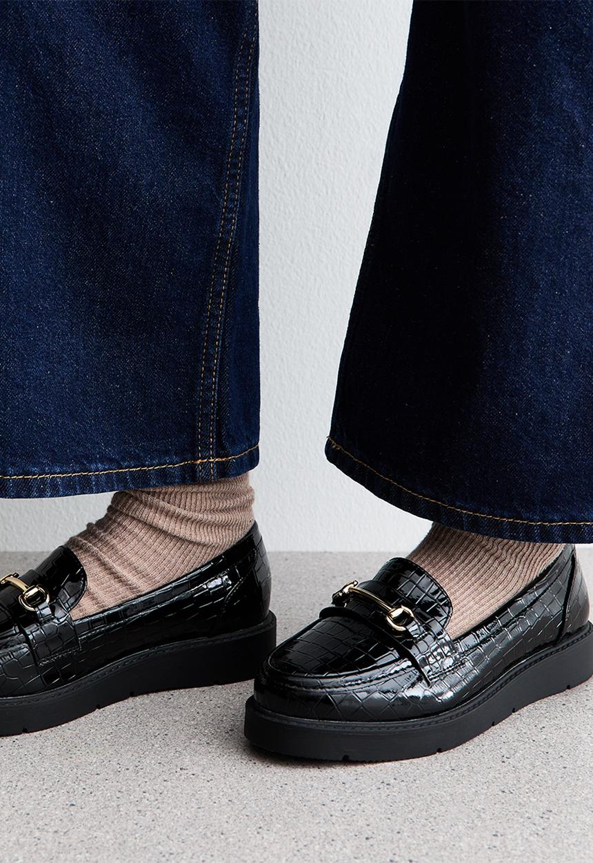 WF Linton loafer - black