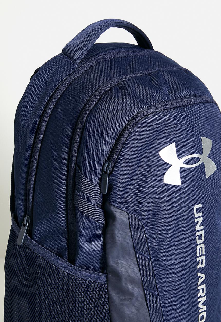 Under Armour - UA Hustle 6.0 Backpack - Midnight Navy / Midnight Navy / Metallic Silver