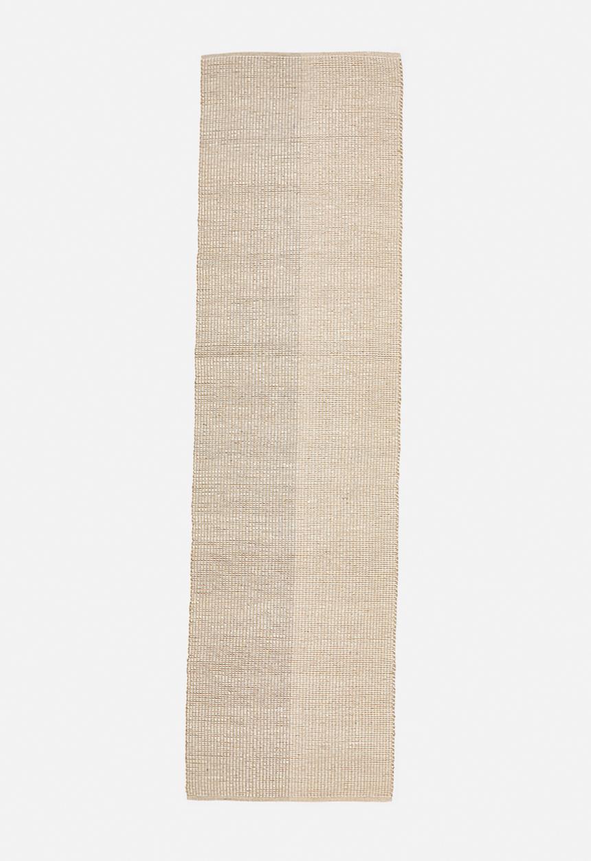 Sixth Floor - Handwoven Cotton Jute Runner - Ivory