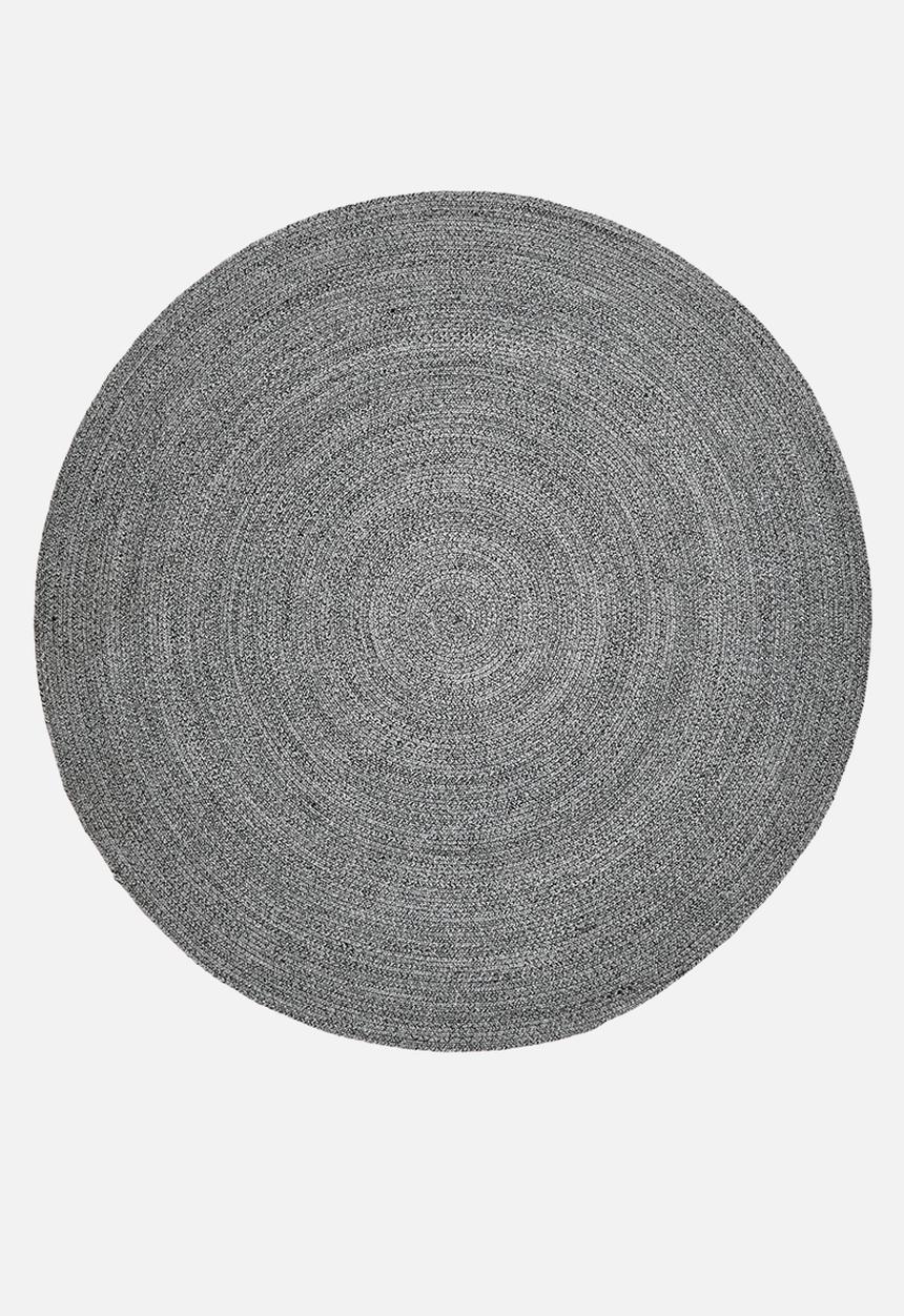 Sixth Floor - Outdoor/Indoor Braided Round Rug - Grey