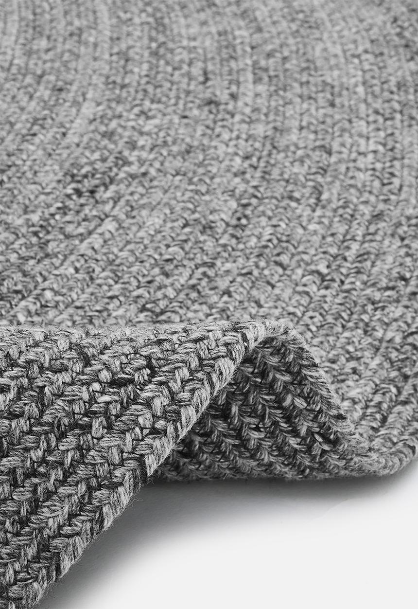 Sixth Floor - Outdoor/Indoor Braided Round Rug - Grey